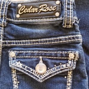 Girls size 7 bootcut girls bling jean